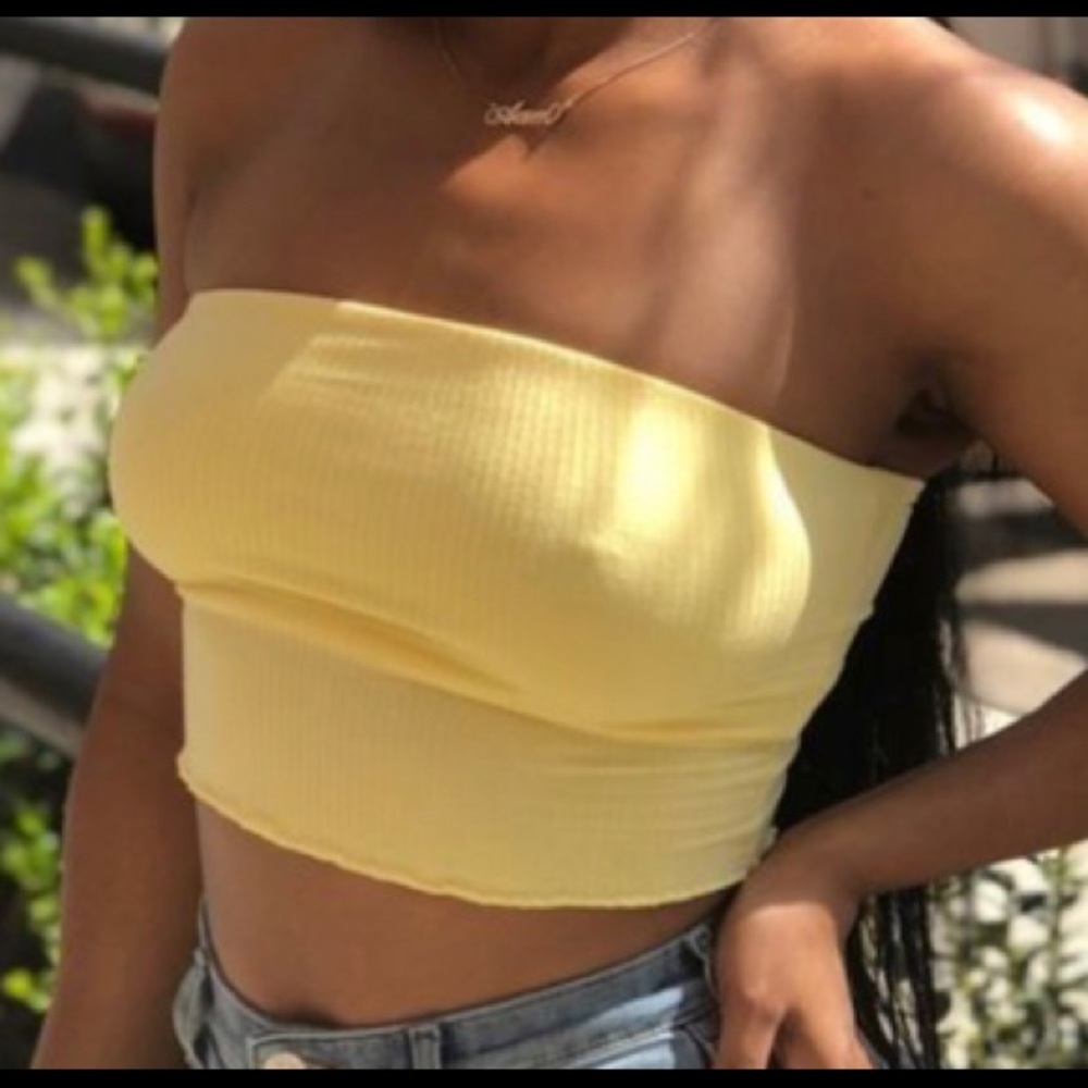Cropped tube top
